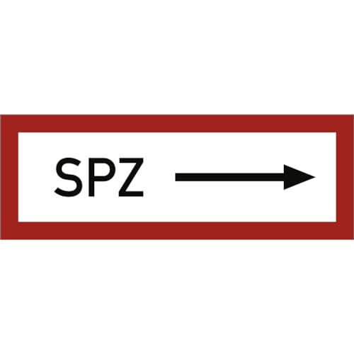 Dreifke® Schild SPZ rechtsweisend, Alu, 297x105 mm von Dreifke