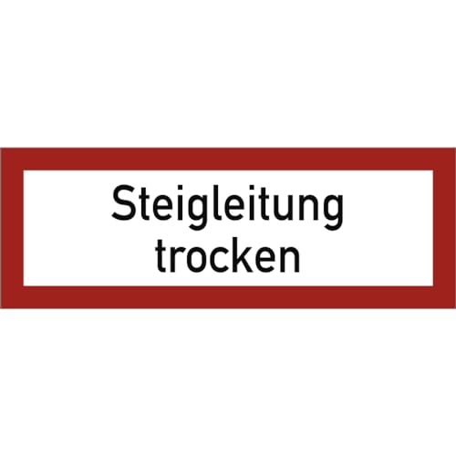 Dreifke® Schild Steigleitung trocken, Kunststoff, 297x105 mm von Dreifke