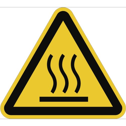 Dreifke® Schild Warnung vor heißer Oberfläche ISO 7010, Alu, 200 mm SL von Dreifke