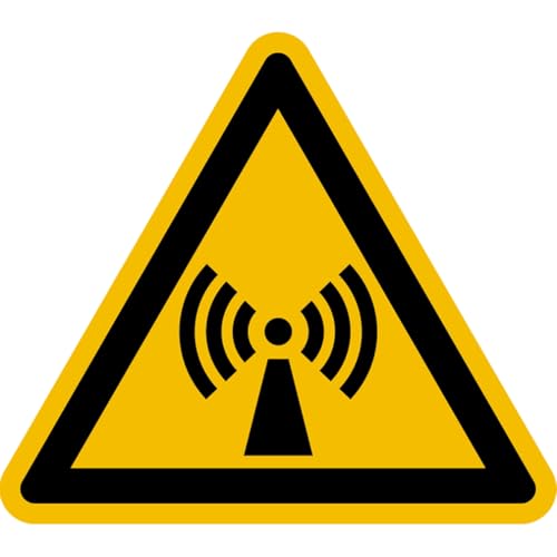 Dreifke® Warnschild, Warnung vor nicht ionisierender Strahlung W005 | Alu geprägt | 200mm | ASR A1.3 (DIN EN ISO 7010), 1 Stk von Dreifke