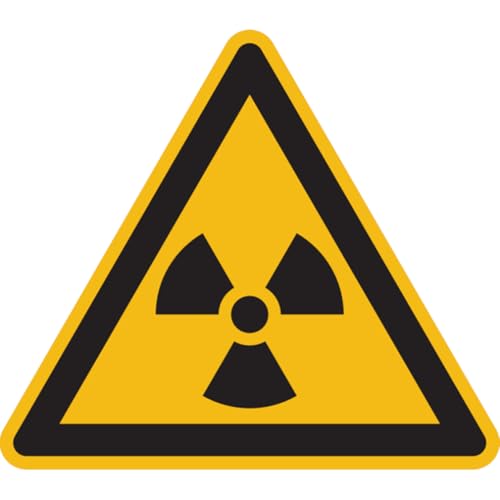 Dreifke® Warnschild, Warnung vor radioaktiven Stoffen oder ionisierender Strahlung W003 - ASR A1.3 (ISO 7010) | Alu geprägt | 200mm, 1 Stk von Dreifke