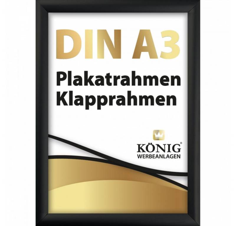 Dreifke Rahmen Dreifke® Plakatrahmen DIN A3, 25mm Aluminium Profil, schwarz, inkl. von Dreifke