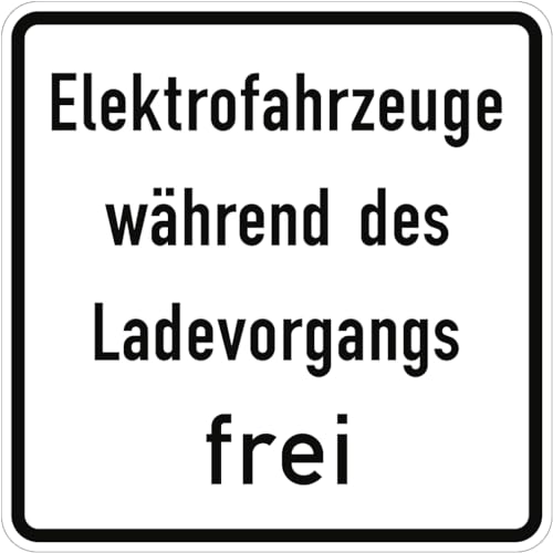Verkehrsschild VZ1026-60, Elektrofahrzeuge während des Ladevorgangs frei, Alu, RA1, 420x420 mm Verkehrsschild VZ1026-60, Elektrofahrzeuge während des Ladevorgangs frei, Alu, RA1, 420x420 mm von Dreifke