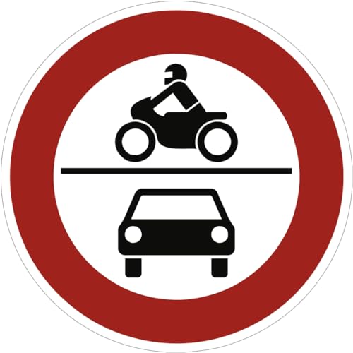 Verkehrsschild VZ260, Verbot für Kraftfahrzeuge, Alu, RA1, Ø 420 mm von Dreifke
