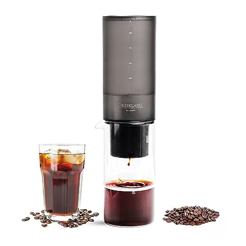 Dreiklang - be smart® Cold Brew Drip Coffee Maker - modernes schlankes Design Kaffeebereiter kaltgebrühter Kaffee, Kaffeemaschine präzise, sanft und schnelle Kaltextraktion zu Immersion, 400 ml von Dreiklang - be smart
