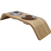 Hölzerner Erhöhter Ständer Für Eine Gesündere Haltung Beim Essen Katzen Und Hunde Inklusive Futternapf Katze Hund von DreiklangDesign