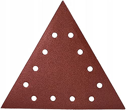 DREL SCHLEIFDREIECK KORUND P180 285 mm 12 LÖCHER DREIECKSSCHLEIFER DELTASCHLEIFER DELTA DREIECK SCHLEIFPAPIER SCHLEIFBLÄTTER KLETT KLETTVERSCHLUSS DREIECKSCHLEIFER SCHLEIFPAD SCHLEIFSCHEIBEN 5 STÜCK von Drel