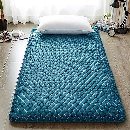 Dremdo Japanische Bodenmatratze, Japanische Futon-Matratze, Shikibuton Faltbare Tragbare Camping-Matratze, Roll Up Faltende Weiche Tragbare Schlafmatte,Grün,150x200cm von Dremdo