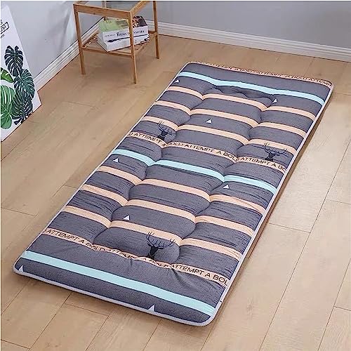 Dremdo Japanische Bodenmatratze. Futon-Matratze Zum Schlafen, Faulenzen, Camping, Yoga Und Ist EIN Faltbares Roll-Up-Matratzenbett, Das in Den Autokofferraum Passt von Dremdo