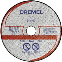 DSM520 2615S520JB Trennscheibe gerade 77 mm 2 St. Ziegel, Gipskarton - Dremel von Dremel