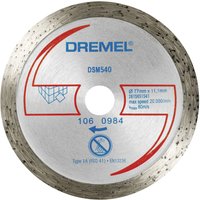 Dremel - DSM540 2615S540JB Diamanttrennscheibe 77 mm 1 St. Fliesen, Ziegel, Marmor, Porzellan, Keramik von Dremel