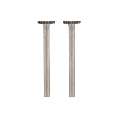 Dremel 199 Hochgeschwindigkeits-Fräser - Zubehörsatz für Multifunktionswerkzeug mit 2 Fräsern Ø9,5mm zum Schnitzen, Gravieren und Fräsen in Holz, Weichmetall, Beton u.v.m., 9,5 mm von DREMEL