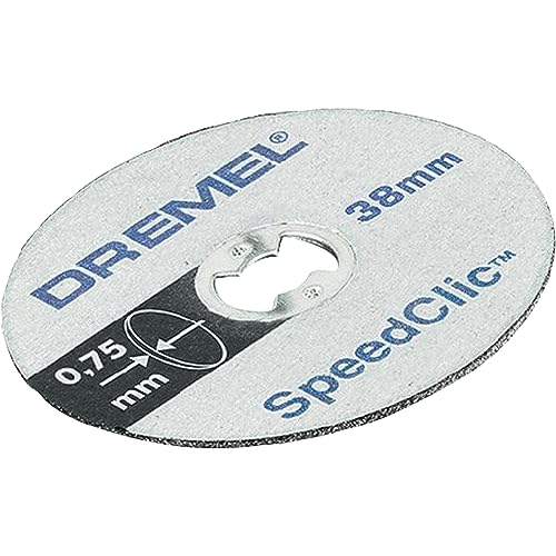 Dremel SpeedClic SC409 dünne Trennscheiben, Zubehörsatz mit 5 Trennscheiben zum Trennen von Metallrohren, gehärtetem Stahl, Kupfer, Trockenbauplatten u.v.m von DREMEL