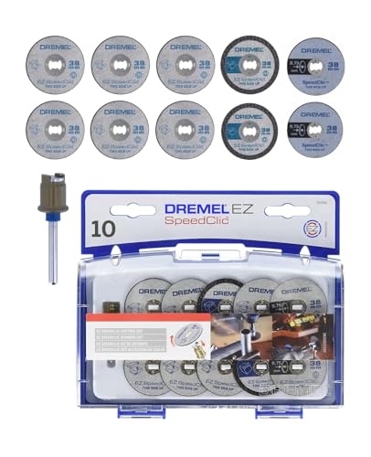 Dremel Dremel SC690 EZ SpeedClic Trennscheiben und Aufspanndorn-/Schneide-Set [Energieklasse A], kompatible mit Winkelschleifmaschine von Dremel