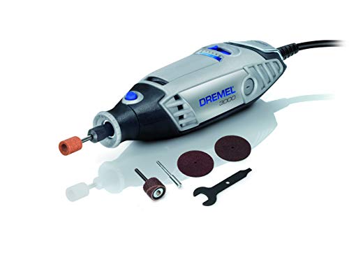 Dremel 3000 Multifunktionswerkzeug Italienische Version (130W, Set mit 5 Zubehörteilen, Drehzal 10.000-33.000 U/min zum Schneiden, Schleifen, Gravieren, Polieren, Schärfen Dremel 3000 Multifunktionswerkzeug Italienische Version (130W, Set mit 5 Zubehörteilen, Drehzal 10.000-33.000 U/min zum Schneiden, Schleifen, Gravieren, Polieren, Schärfen von DREMEL