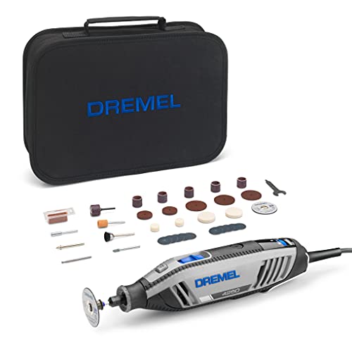 Dremel 4250 Rotationswerkzeug 175 W, Multifunktionswerkzeug-Set mit 35 Zubehören, 175-W-Motor mit Konstantelektronik, variable Drehzahl 5.000–35.000 1/min von Dremel