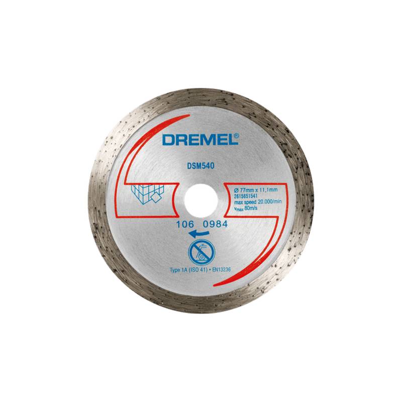Dremel Fliesen Diamant-Trennscheibe 'DSM540' Ø 77 x 11,1 mm von Dremel