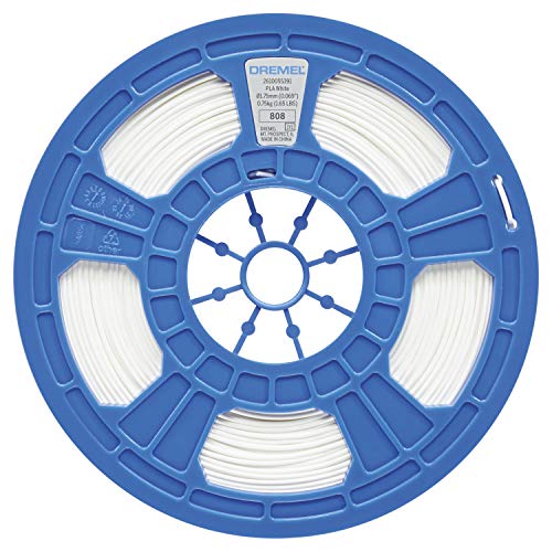 Dremel PL01JA 3D PLA Filament 1,75mm für 3D Drucker in Weiß, Vorteilspack 750g von Dremel