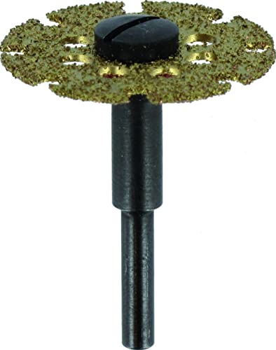 Dremel 542 Trennscheibe mit Hartmetallbeschichtung, Rotary Tool Trennscheibe zum Trennen und Formen von Holz und Laminat, Arbeitsdurchmesser 25,4 mm, maximale Schnitttiefe 9,0 mm von DREMEL