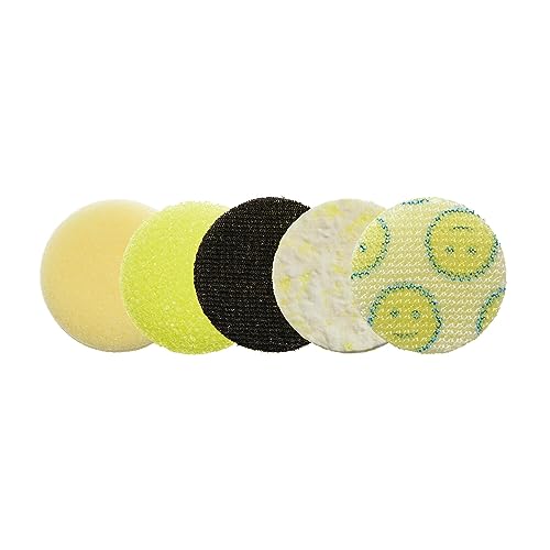 Dremel Versa PC360-5 Scrub Daddy Reinigungsschwamm-Pads, Sortimentspackung für Verschiedene Oberflächen, für den Einsatz in Küche, Haushalt und Bad, kompatibel mit Versa Power Scrubber Tool, 5er-Pack von Dremel