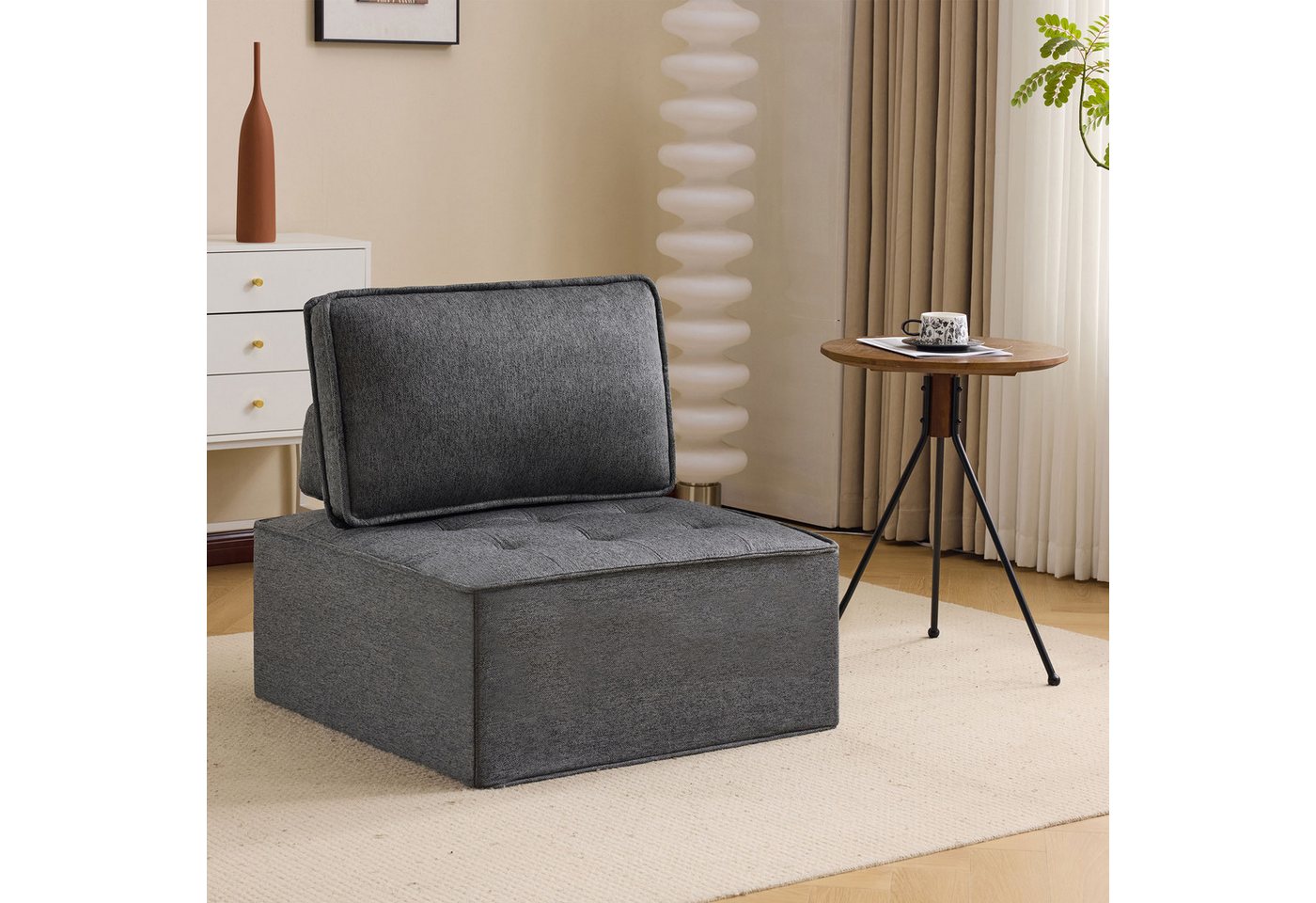 Drenice Sofa Einzelsofa, Modulares Einzelsofa mit Leinenbezug, Kleine Sitzgarnitur,Wohnzimmer-Sessel,Sitzsack 3 Teile, Sofa für Schlafzimmer, Gästezimmer oder Kinderzimmer Drenice Sofa Einzelsofa, Modulares Einzelsofa mit Leinenbezug, Kleine Sitzgarnitur,Wohnzimmer-Sessel,Sitzsack 3 Teile, Sofa für Schlafzimmer, Gästezimmer oder Kinderzimmer von Drenice