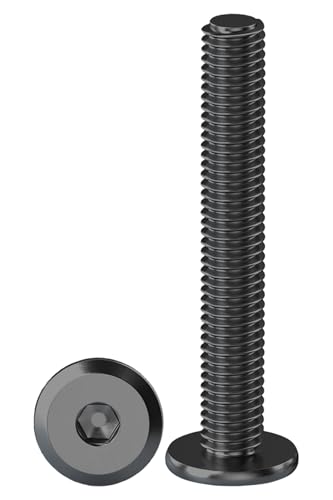 Drenky Schrauben Schwarz M8, Linsenkopfschrauben 10 Stück Edelstahl Schrauben M8x50mm Flachkopfschrauben Innensechskant Möbelschrauben für Möbelmontage, Holzbearbeitungsprojekte Drenky Schrauben Schwarz M8, Linsenkopfschrauben 10 Stück Edelstahl Schrauben M8x50mm Flachkopfschrauben Innensechskant Möbelschrauben für Möbelmontage, Holzbearbeitungsprojekte von Drenky