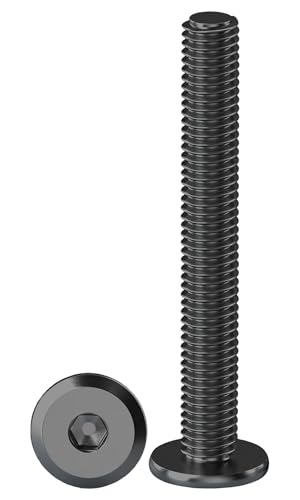 Drenky Flachkopfschrauben Schrauben Schwarz M8, Linsenkopfschrauben 10 Stück Edelstahl Schrauben M8x55mm Möbelschrauben Innensechskant für Möbelmontage, Holzbearbeitungsprojekte Drenky Flachkopfschrauben Schrauben Schwarz M8, Linsenkopfschrauben 10 Stück Edelstahl Schrauben M8x55mm Möbelschrauben Innensechskant für Möbelmontage, Holzbearbeitungsprojekte von Drenky