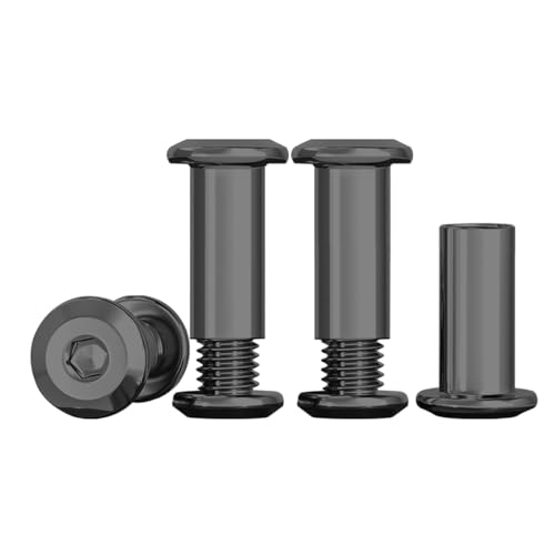 Drenky 10 Stück Verbindungsschraube, M5 x 20mm Hülsenschrauben Möbelschrauben Schwarz Edelstahl A2 V2A Schrankverbinder M5 für Möbeln, Schränken, Holzbret (10 x Möbelschrauben, 10 x Hülsenmutter) Drenky 10 Stück Verbindungsschraube, M5 x 20mm Hülsenschrauben Möbelschrauben Schwarz Edelstahl A2 V2A Schrankverbinder M5 für Möbeln, Schränken, Holzbret (10 x Möbelschrauben, 10 x Hülsenmutter) von Drenky