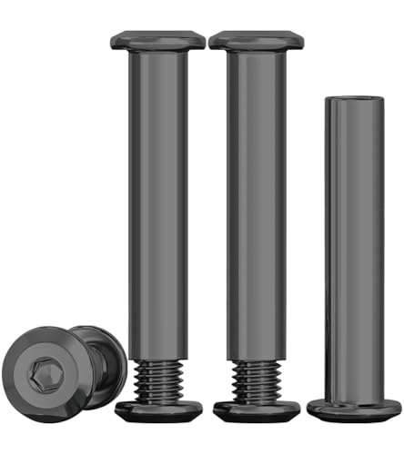 Drenky 10 Stück Verbindungsschraube, M6 x 35mm Hülsenschrauben Schwarz Möbelschrauben Edelstahl A2 V2A Schrankverbinder M6 für Möbeln, Schränken, Holzbret (10 x Möbelschrauben, 10 x Hülsenmutter) Drenky 10 Stück Verbindungsschraube, M6 x 35mm Hülsenschrauben Schwarz Möbelschrauben Edelstahl A2 V2A Schrankverbinder M6 für Möbeln, Schränken, Holzbret (10 x Möbelschrauben, 10 x Hülsenmutter) von Drenky