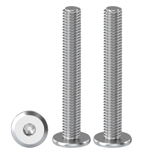 Drenky Flachkopfschrauben Innensechskant, 20 Stück M5x45mm Flachkopf-Innensechskantschraube Edelstahl A2 V2A Schrauben mit Halbrundkopf Edelstahlschrauben Vollgewinde Drenky Flachkopfschrauben Innensechskant, 20 Stück M5x45mm Flachkopf-Innensechskantschraube Edelstahl A2 V2A Schrauben mit Halbrundkopf Edelstahlschrauben Vollgewinde von Drenky