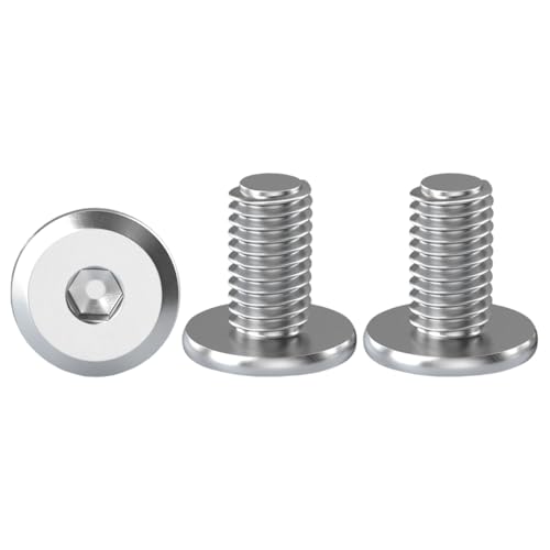 Drenky Edelstahl Schrauben M6x12mm Flachkopf-Innensechskantschraube Halbrundkopfschraube mit Innensechskant Edelstahl A2 V2A Maschinenschrauben Vollgewinde, 20 Stück Drenky Edelstahl Schrauben M6x12mm Flachkopf-Innensechskantschraube Halbrundkopfschraube mit Innensechskant Edelstahl A2 V2A Maschinenschrauben Vollgewinde, 20 Stück von Drenky