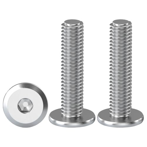 Drenky Schrauben M6x30mm Flachkopf-Innensechskantschraube Edelstahl A2 V2A Halbrundkopfschraube mit Innensechskant Maschinenschrauben Vollgewinde, 20 Stück Drenky Schrauben M6x30mm Flachkopf-Innensechskantschraube Edelstahl A2 V2A Halbrundkopfschraube mit Innensechskant Maschinenschrauben Vollgewinde, 20 Stück von Drenky