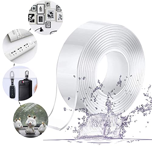 Doppelseitiges Klebeband Extra Stark, Wiederverwendbares Multifunktionales Klebeband Doppelseitig Transparent Nano Ablösbar Breite 3cm, Länge 5m, Dicke 2mm Doppelseitiges Klebeband Extra Stark, Wiederverwendbares Multifunktionales Klebeband Doppelseitig Transparent Nano Ablösbar Breite 3cm, Länge 5m, Dicke 2mm von Drenky
