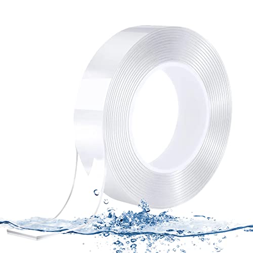 5 Meter Nano Klebeband Doppelseitig Extra Stark,Doppelklebeband Ablösbar Transparent Wasserfest Teppich Klebeband Waschbar Breite 2cm Für Haus, Büro Und Auto Dekoration von Drenky