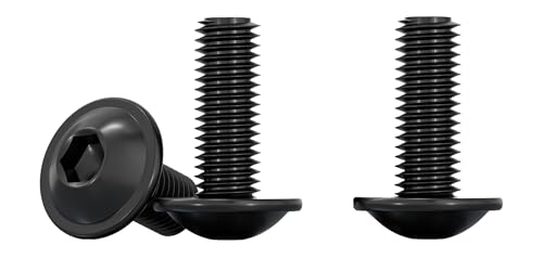 Drenky M8 Linsenkopfschraube mit Flansch, Schrauben Edelstahl Innensechskant 10 Stück M8x16mm Rostfreier Edelstahl A2 V2A Flachkopfschraube mit Innensechskant Gewindeschrauben Vollgewinde, Schwarz Drenky M8 Linsenkopfschraube mit Flansch, Schrauben Edelstahl Innensechskant 10 Stück M8x16mm Rostfreier Edelstahl A2 V2A Flachkopfschraube mit Innensechskant Gewindeschrauben Vollgewinde, Schwarz von Drenky