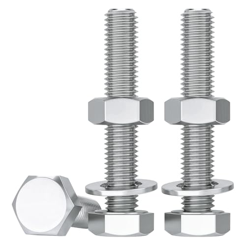 Drenky M8x80mm Sechskantschrauben Bolzen Und Muttern Set Edelstahl A2 V2A Schraubenset M8 Maschinenschrauben Unterlegscheiben Sortiment Kit, 10 Stück, DIN933 / DIN934 / DIN125 Drenky M8x80mm Sechskantschrauben Bolzen Und Muttern Set Edelstahl A2 V2A Schraubenset M8 Maschinenschrauben Unterlegscheiben Sortiment Kit, 10 Stück, DIN933 / DIN934 / DIN125 von Drenky