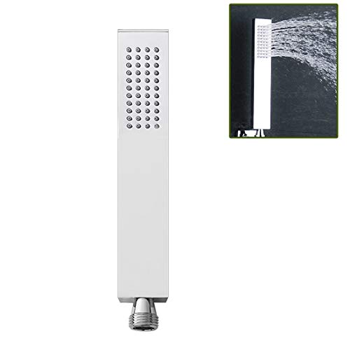 Drenky Duschkopf Handbrause Wassersparend, Wassersparender Duschkopf Eckig 1 Strahlart Körper Aus Reinem Messing Mit 48 Anti-kalk Dusen Massiv anti kalk duschbrause,Gerade Chrom Drenky Duschkopf Handbrause Wassersparend, Wassersparender Duschkopf Eckig 1 Strahlart Körper Aus Reinem Messing Mit 48 Anti-kalk Dusen Massiv anti kalk duschbrause,Gerade Chrom von Drenky