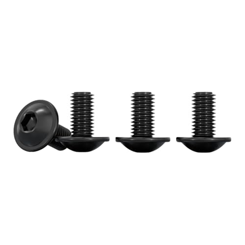 Drenky Schrauben Schwarz Edelstahl Linsenkopf Schrauben mit Flansch und Innensechsrund M4x10mm Flanschschrauben Rostfrei Edelstahl A2 V2A Gewindeschrauben Vollgewinde, 50 Stück Drenky Schrauben Schwarz Edelstahl Linsenkopf Schrauben mit Flansch und Innensechsrund M4x10mm Flanschschrauben Rostfrei Edelstahl A2 V2A Gewindeschrauben Vollgewinde, 50 Stück von Drenky