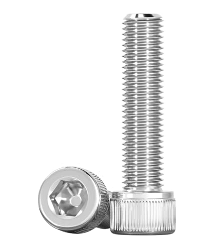 Drenky Zylinderkopfschrauben 20 Stück M5 X 35mm Zylinderschrauben mit Innensechskant DIN 912 (ISO 4762) Maschinenschrauben Edelstahl A2 V2A, Vollgewindeschrauben von Drenky