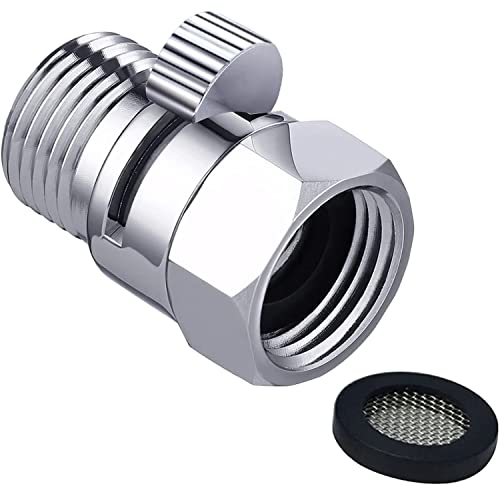 Drenky Duschkopf Absperrventil 1/2 Zoll Wassersparer Für Dusche Messing Durchflussbegrenzer Dusche Wassersparer Eingebaute Gummidichtung für Duschkopf Handbrause Und Küchenarmatur,Chrome Drenky Duschkopf Absperrventil 1/2 Zoll Wassersparer Für Dusche Messing Durchflussbegrenzer Dusche Wassersparer Eingebaute Gummidichtung für Duschkopf Handbrause Und Küchenarmatur,Chrome von Drenky