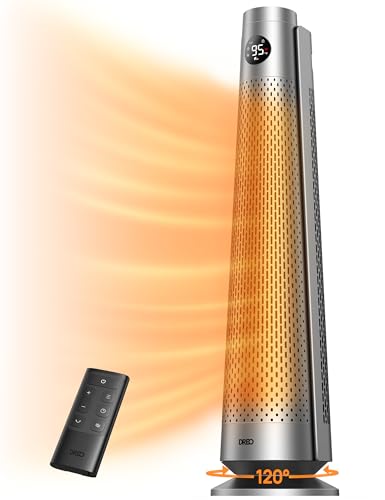 Dreo Heizlüfter Energiesparend, 2000W Elektrische Heizung mit Fernbedienung, 25 dB Leise, 120° Oszillation, Thermostat, 5 Modus 3 Geschwindigkeit, 7-facher Schutz, 12-Std-Timer, PTC Keramik Heizlüfter Dreo Heizlüfter Energiesparend, 2000W Elektrische Heizung mit Fernbedienung, 25 dB Leise, 120° Oszillation, Thermostat, 5 Modus 3 Geschwindigkeit, 7-facher Schutz, 12-Std-Timer, PTC Keramik Heizlüfter von Dreo