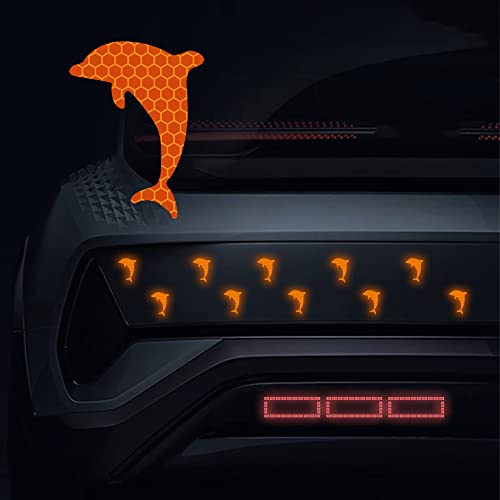 Dreothy 10 Stück Delfin-reflektierende Aufkleber Sicherheitshinweis Fensteraufkleber Vinyl-Aufkleber für Autos LKWs Motorräder Fahrrad Laptop Stoßstangenaufkleber Dreothy 10 Stück Delfin-reflektierende Aufkleber Sicherheitshinweis Fensteraufkleber Vinyl-Aufkleber für Autos LKWs Motorräder Fahrrad Laptop Stoßstangenaufkleber von Dreothy