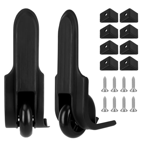 2 Stück Gepäck Ersatzräder Ersatz Räder Koffer Ersatzräder Gepäckkoffer Rad Kofferrollen Ersatzrollen Universal Gepäck Ersat Wheel Ersatz Rollen für Koffer Gepäck(7cm) mit 8 Deckeln 8 Schrauben von Drepint