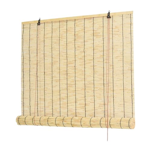 DresPa Natür Bambusrollo Wetterfest Aussen Retro Schilf Vorhang Sonnenschutz Sichtschutz Bambus Rollo 90 100 120 130 160cm Breit Bambus Rollo Jalousine Für Fenster/Terrasse/Balkon Raffrollo Outdoor DresPa Natür Bambusrollo Wetterfest Aussen Retro Schilf Vorhang Sonnenschutz Sichtschutz Bambus Rollo 90 100 120 130 160cm Breit Bambus Rollo Jalousine Für Fenster/Terrasse/Balkon Raffrollo Outdoor von DresPa