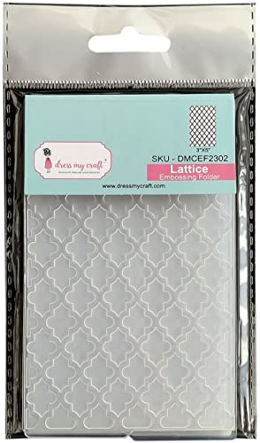 Dress My Craft Mini Embossing Folder 3"X4.75"-Lattice -DMCE2302 von Dress My Craft