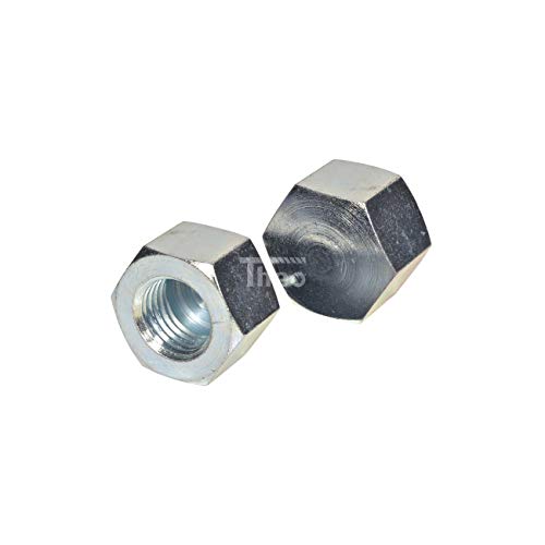 Dresselhaus 40 Stück M5 Sechskantmutter, Niedrigform, Galvanisch Verzinkt, DIN 917, M5 ISO Rechtsgewinde, Klasse 2B, 5mm, Eisen, Kohlenstoffstahl, Zink, Hardware/NUTS von Dresselhaus