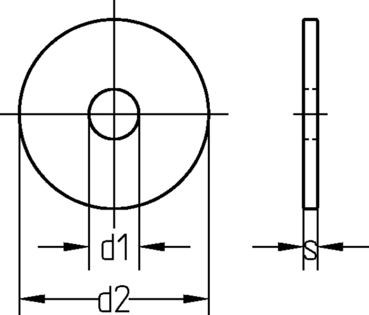 Dresselhaus Kotflügelscheibe 250er Pack Dresselhaus Kotflügelscheiben Stärke 1,25 mm galv. ver von Dresselhaus