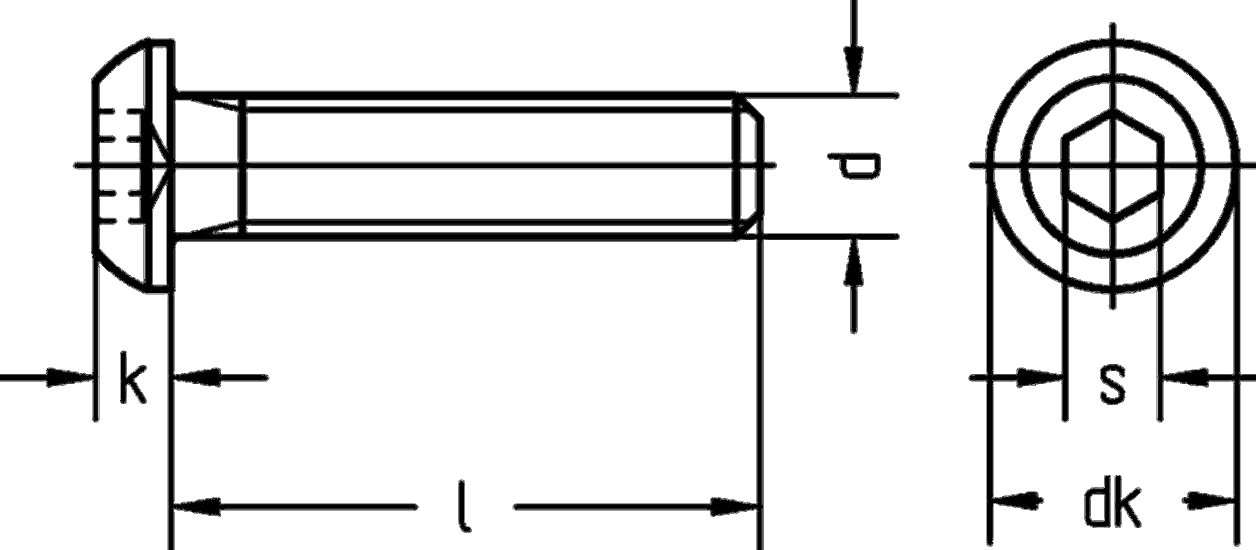 Dresselhaus Schraube 200er Pack Dresselhaus Halbrundkopfschrauben Innensechskant 010.9 n von Dresselhaus