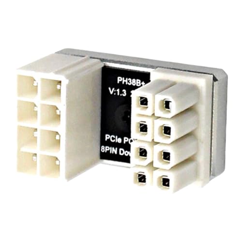 Dreuhuing 180-Grad-GPU-Winkelstecker, 180-Grad-8P-GPU-Winkelanschluss, verschleißfester GPU-Adapter, GPU-Stecker aus Metall für Alltag, Spiel, Arbeit von Dreuhuing