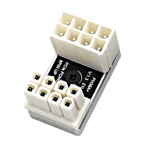 Dreuhuing 180-Grad-Winkelstecker für GPU – U Turn GPU 8P Winkeladapter – Verschleißfestes Grafikkartenzubehör Metall GPU-Stecker für Spiele Alltag von Dreuhuing